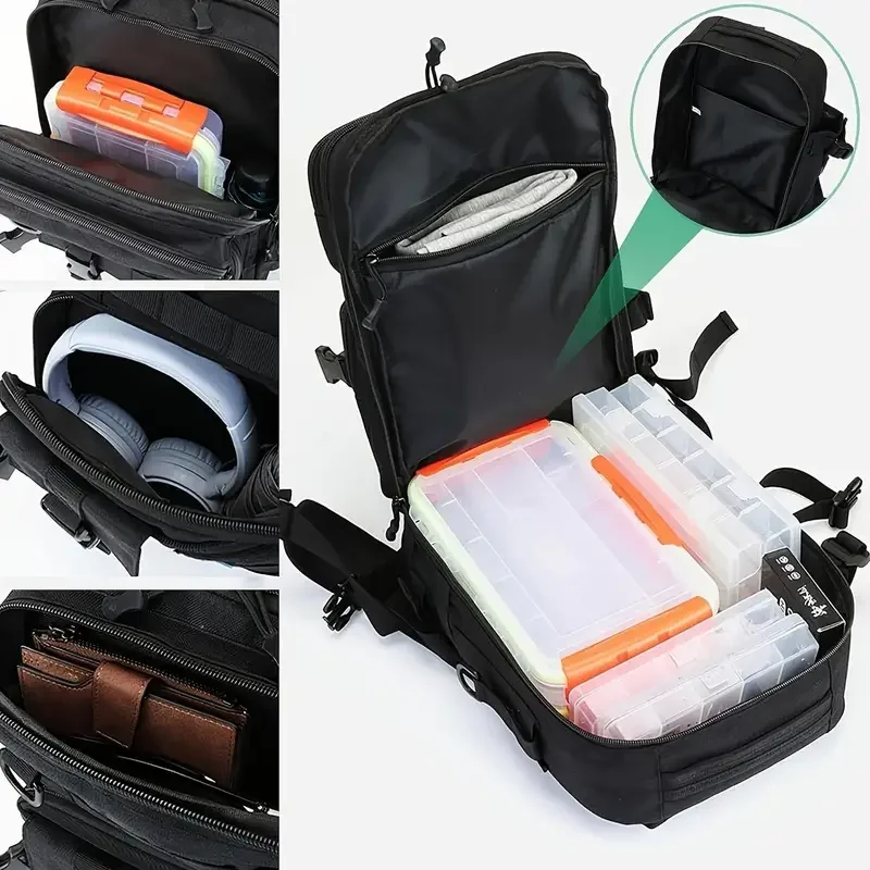 1000D نايلون مقاوم للماء الصيد - مراجعة Fishing Equipment Bag وسعره